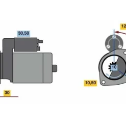 Bosch Starter Motor 0001263002 -GSF Car Parts shop 000126300213075015
