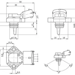 Bosch Boost Pressure Sensor 0281002316