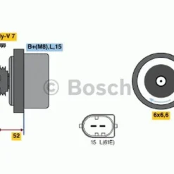 Bosch Alternator 0 986 041 750 10 Bosch Alternator 0 986 041 750 -GSF Car Parts shop 165200