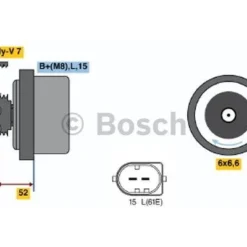 Bosch Alternator 0 986 041 750 12 Bosch Alternator 0 986 041 750 -GSF Car Parts shop 165200 2