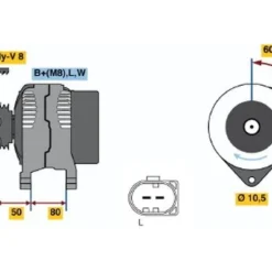 Bosch Alternator 1986A00727 -GSF Car Parts shop 1986A0072713218822