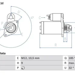 Bosch Starter Motor 1986S00664