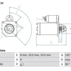 Bosch Starter Motor 1986S00674