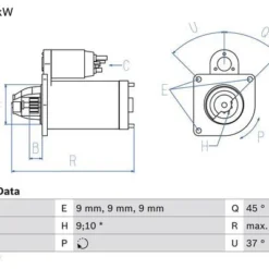 Bosch Starter Motor 1986S00699