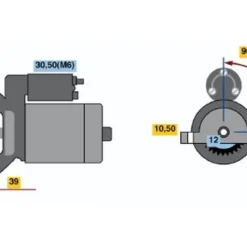Bosch Starter Motor 1986S00744 9 Bosch Starter Motor 1986S00744 -GSF Car Parts shop 1986S0074413222632